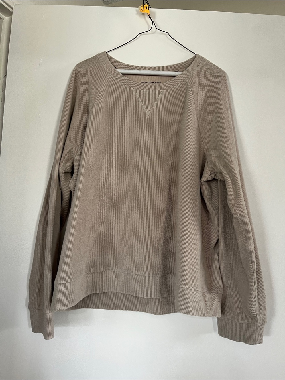Marc New York Taupe Crewneck Sweater